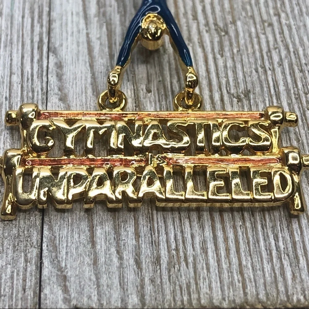 Vintage Gymnastics Parallel Bars Pin